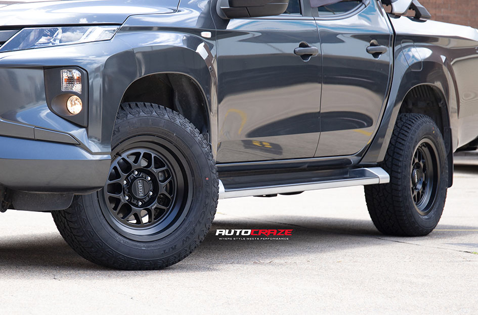 MITSUBISHI TRITON KMC TERRA SATIN BLACK 