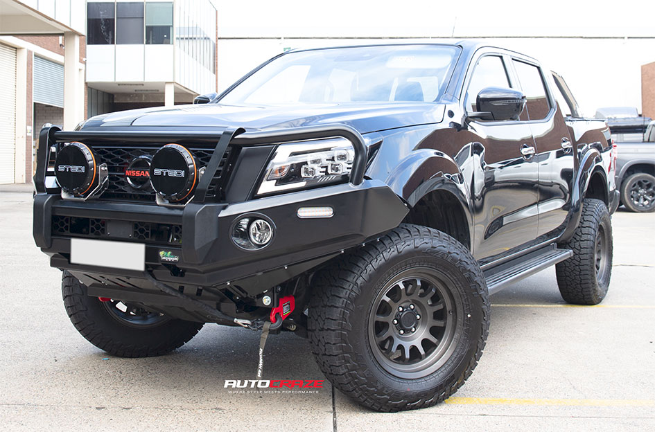 NISSAN NAVARA BLACK RHINO RAPID MATTE BRUSHED GUNMETAL
