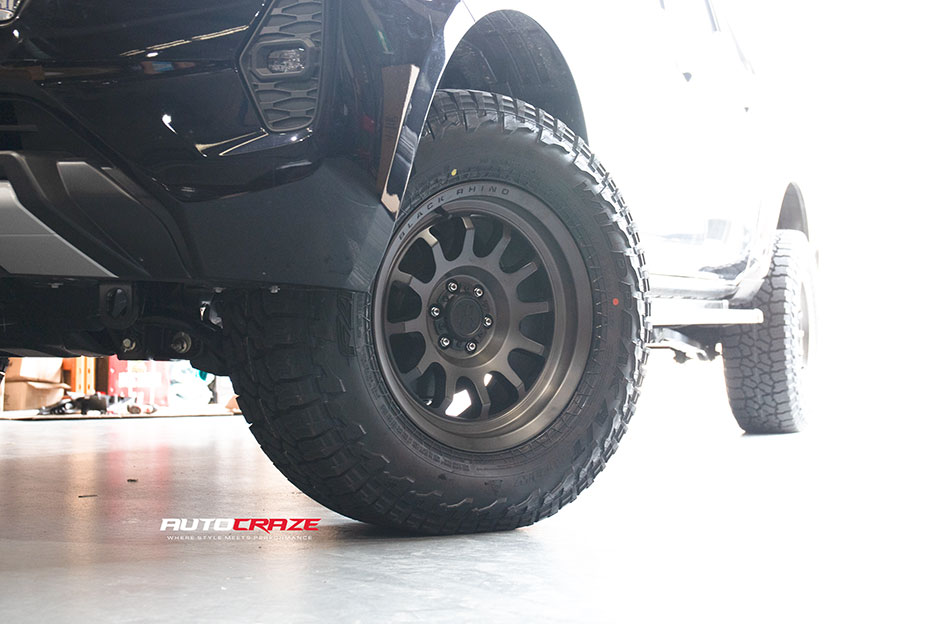 NISSAN NAVARA BLACK RHINO RAPID MATTE BLACK 