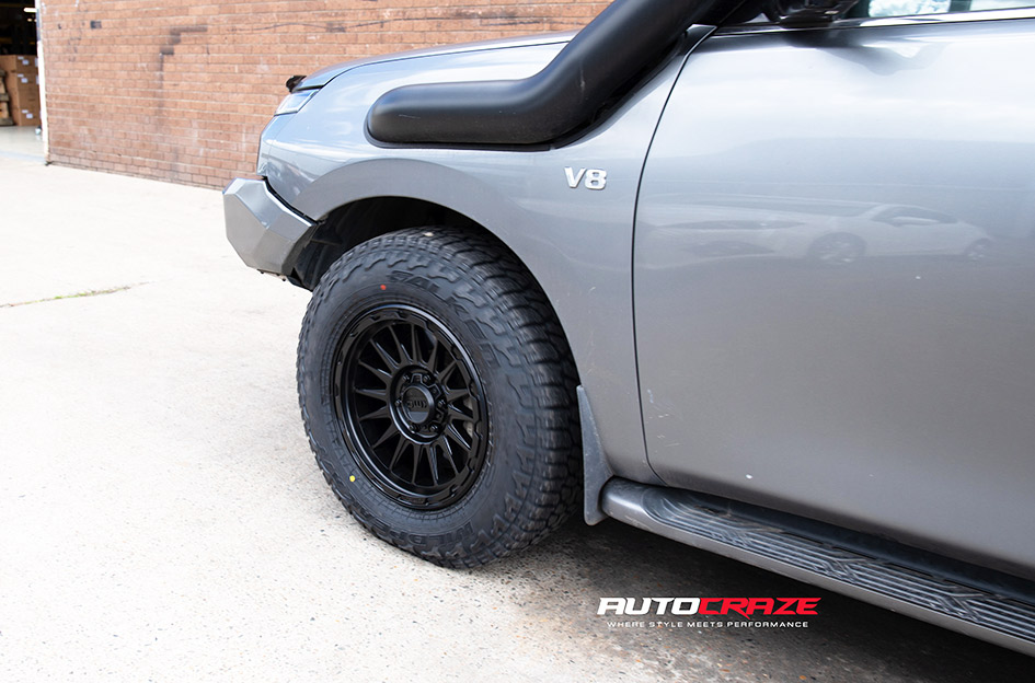 NISSAN PATROL KMC IMPACT SATIN BLACK 