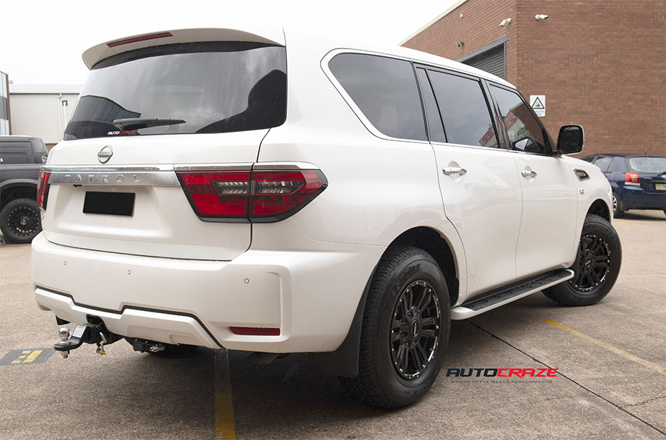 NISSAN PATROL Y62 ROH VAPOUR MATT BLACK / SILVER BOLTS