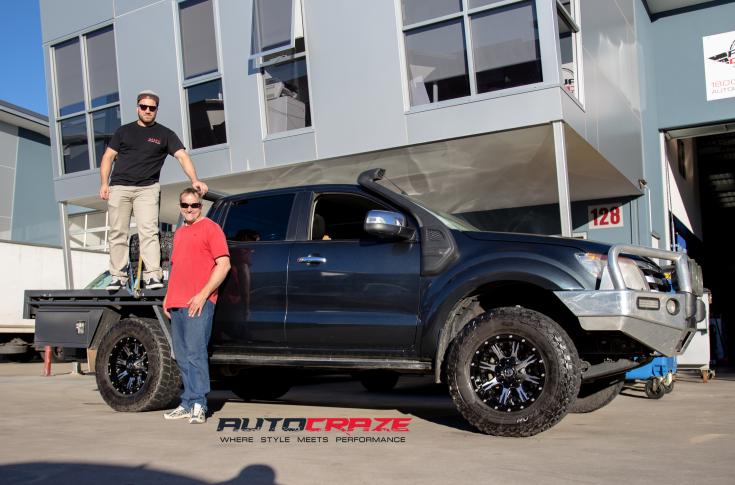 FORD RANGER NUTZ BLACK MACHINED FACE