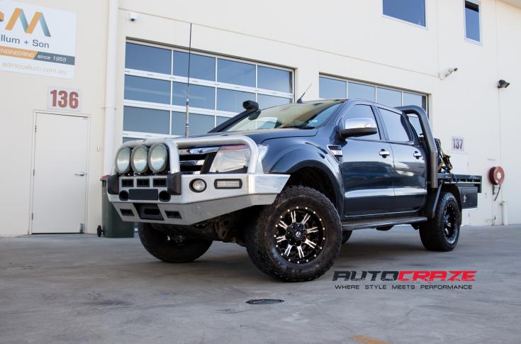 FORD RANGER NUTZ BLACK MACHINED FACE