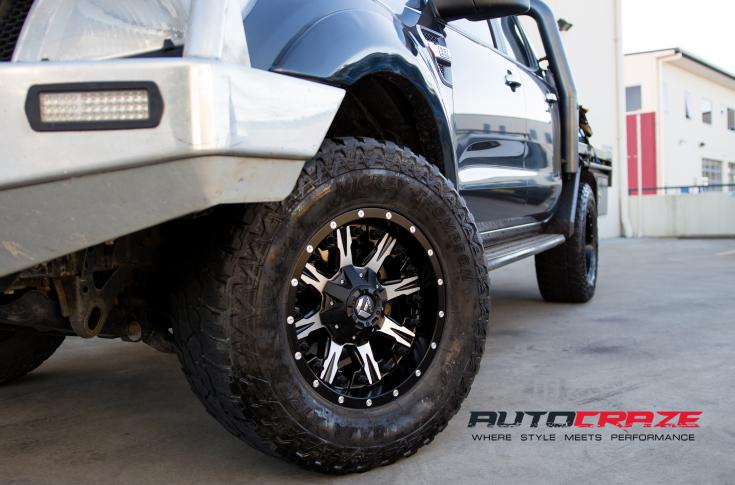 FORD RANGER NUTZ BLACK MACHINED FACE