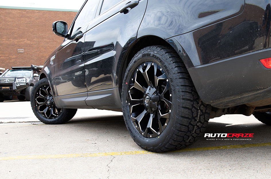 LAND ROVER RANGE ROVER SPORT FUEL ASSAULT MATTE BLACK MILLED 