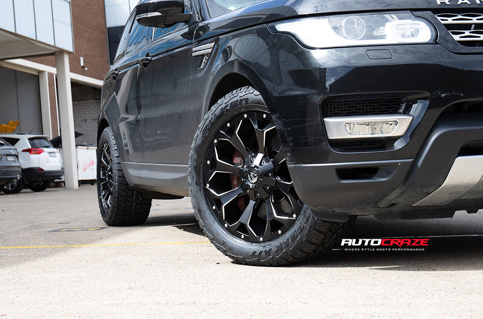 LAND ROVER RANGE ROVER SPORT FUEL ASSAULT MATTE BLACK MILLED 