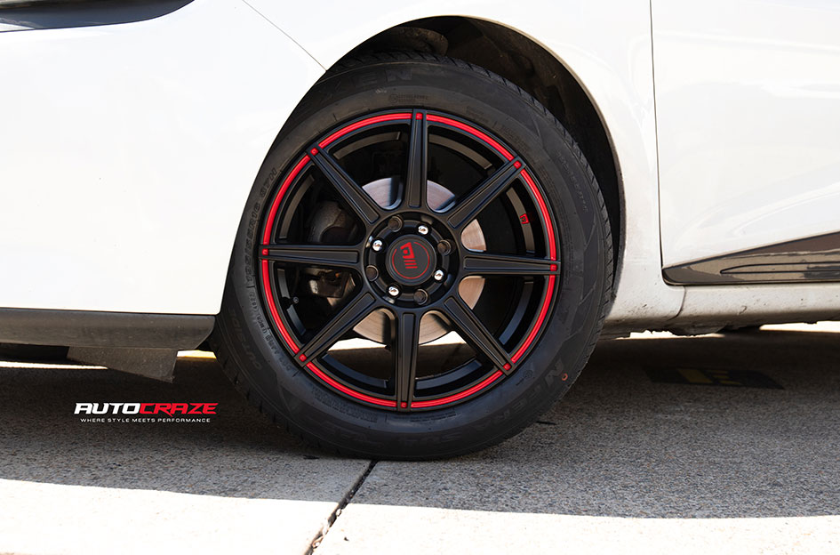 RENAULT CLIO MOTEGI MR142 SATIN BLACK WITH RED STRIPE