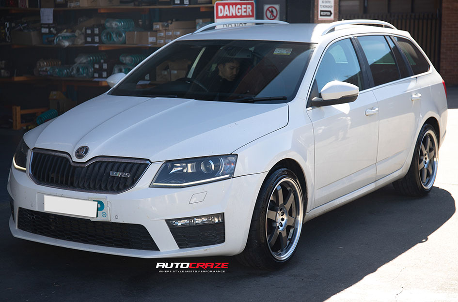 SKODA OCTAVIA SSW DRIFTER GUNMETAL LIP POLISHED 