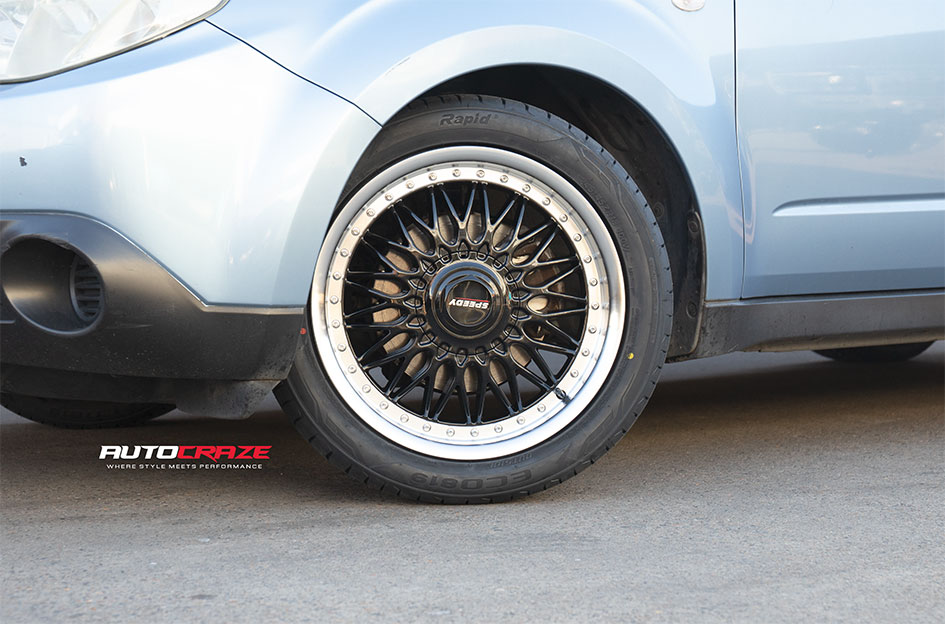 SUBARU FORESTER SPEEDY IMPALA GLOSS BLACK MACHINED LIP