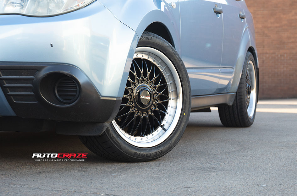 SUBARU FORESTER SPEEDY IMPALA GLOSS BLACK MACHINED LIP