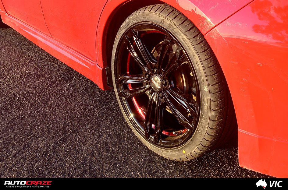 SUBARU IMPREZA SPEED REDBACK PIANO BLACK RED UNDERCUT