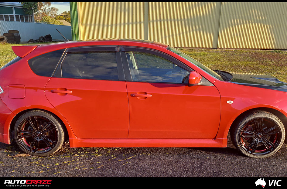 SUBARU IMPREZA SPEED REDBACK PIANO BLACK RED UNDERCUT