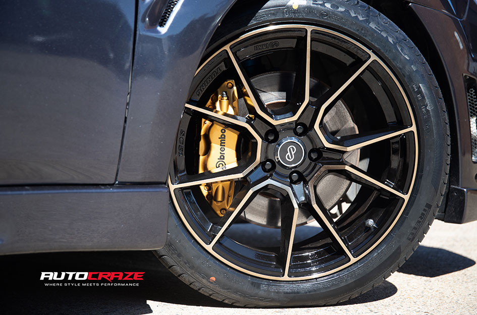 SUBARU LIBERTY ENKEI SC51 GLOSS BLACK MACHINED BRONZE TINT