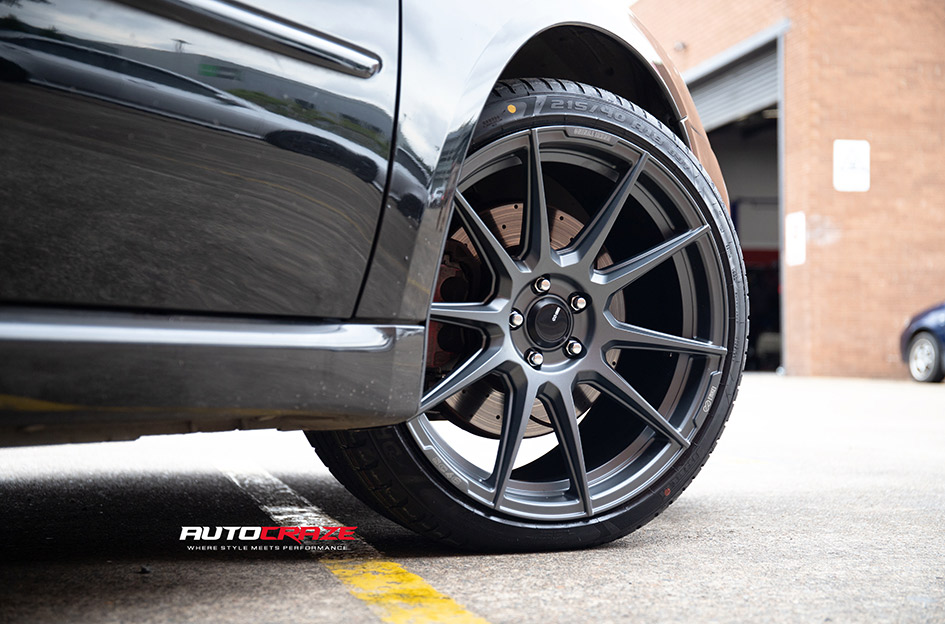 SUBARU LIBERTY ENKEI SC46 MATTE GUNMETAL 