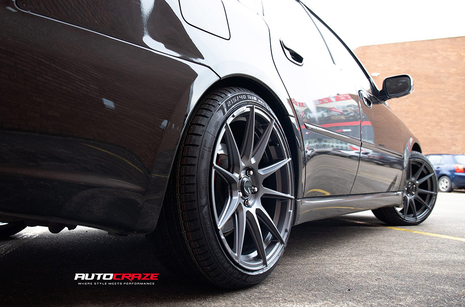 SUBARU LIBERTY ENKEI SC46 MATTE GUNMETAL 