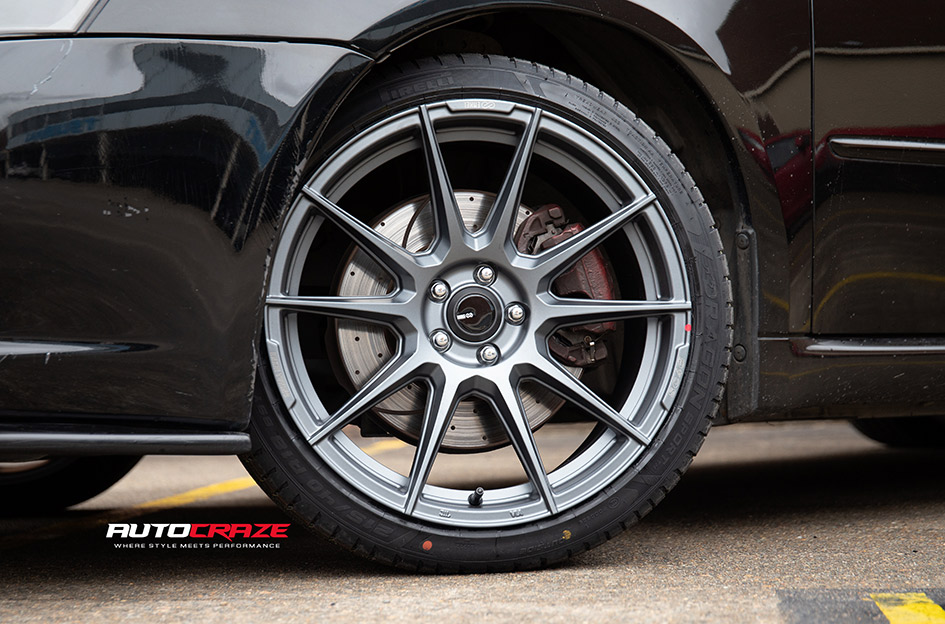 SUBARU LIBERTY ENKEI SC46 MATTE GUNMETAL 