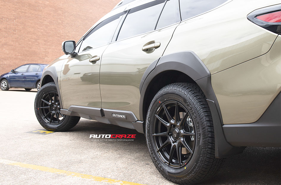SUBARU OUTBACK ENKEI SC46 MATT BLACK & MILLING
