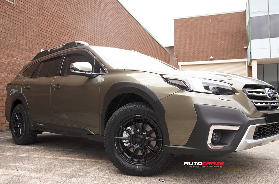 SUBARU OUTBACK ENKEI SC46 MATT BLACK & MILLING