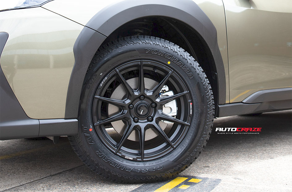 SUBARU OUTBACK ENKEI SC46 MATT BLACK & MILLING