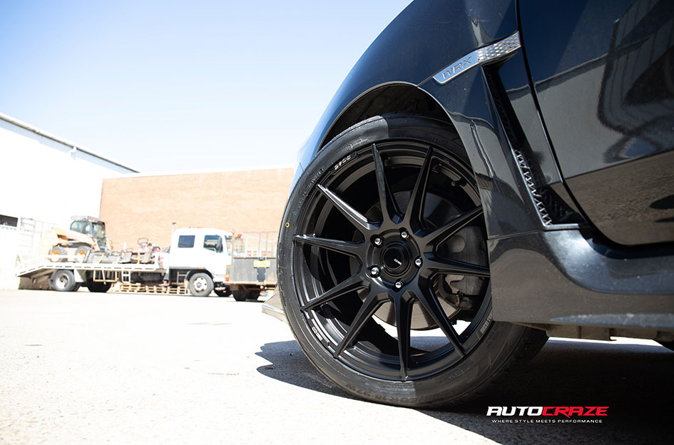 SUBARU WRX ENKEI SC46 MATT BLACK & MILLING