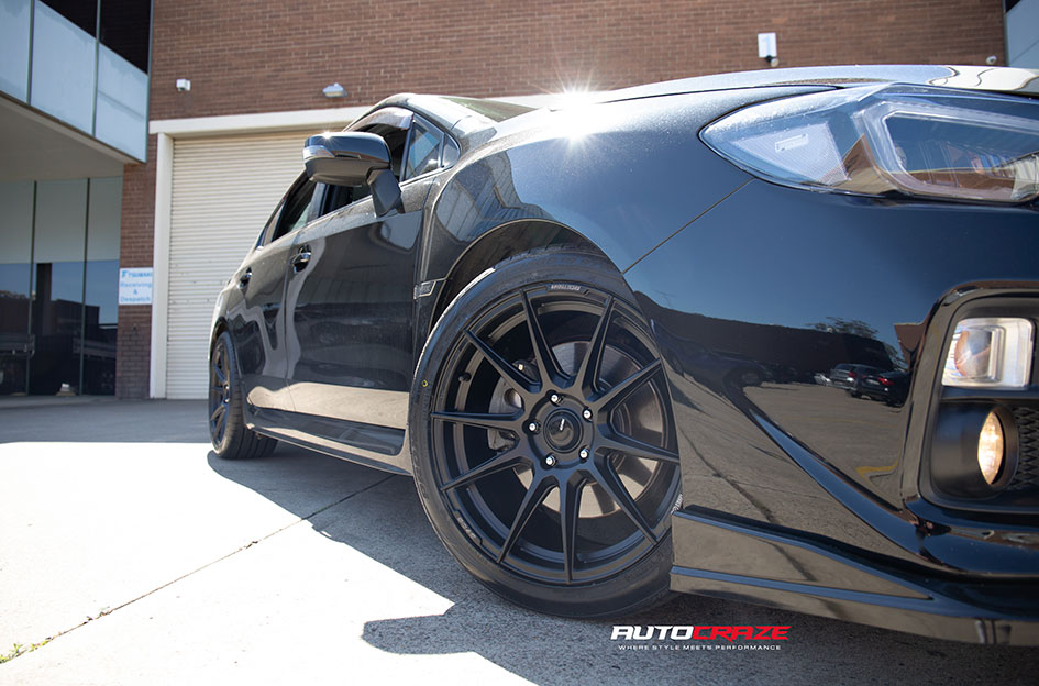 SUBARU WRX ENKEI SC46 MATT BLACK & MILLING