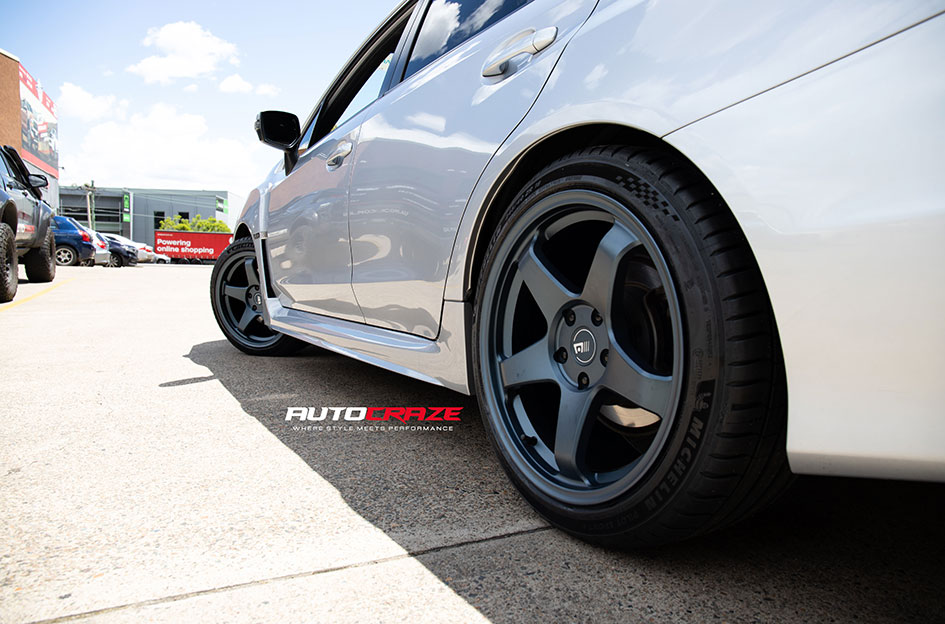 SUBARU WRX STI MOTEGI MR151 SATIN METALLIC BLUE 