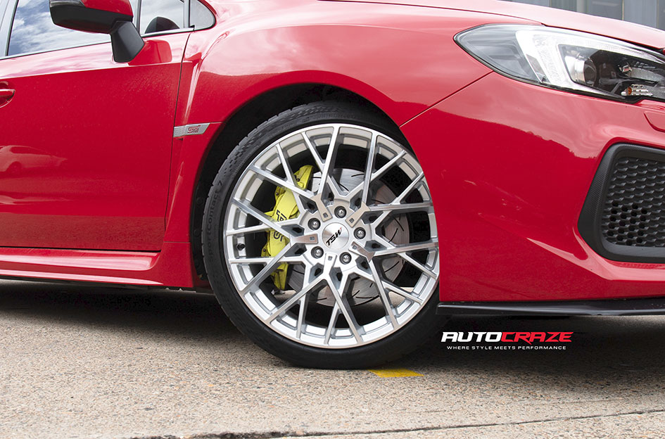 SUBARU WRX TSW SEBRING SILVER MACHINED FACE