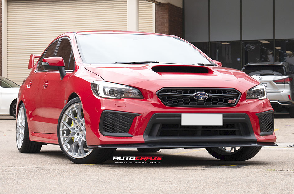 SUBARU WRX TSW SEBRING SILVER MACHINED FACE