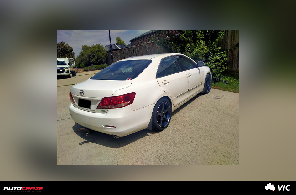 TOYOTA AURION MOTEGI MR159 BATTLE V OBSIDIAN BLUE MACH LIP STRIPE