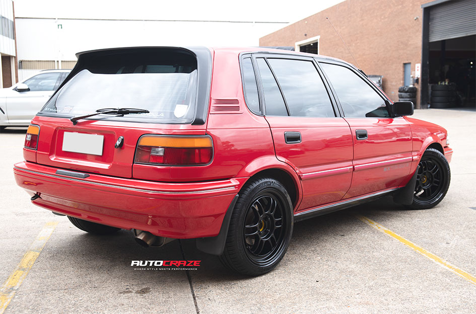 TOYOTA COROLLA ENKEI RPF1 MATT BLACK