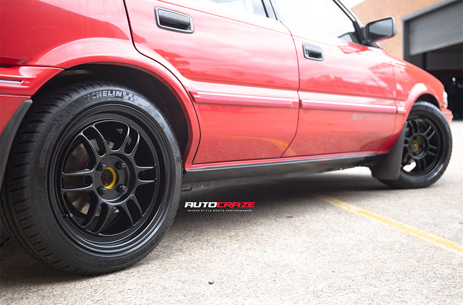 TOYOTA COROLLA ENKEI RPF1 MATT BLACK