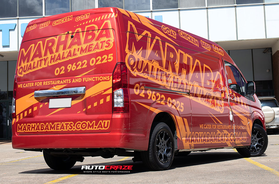 TOYOTA HiACE ROH TROPHY MATT BLACK GRAPHITE FACE 