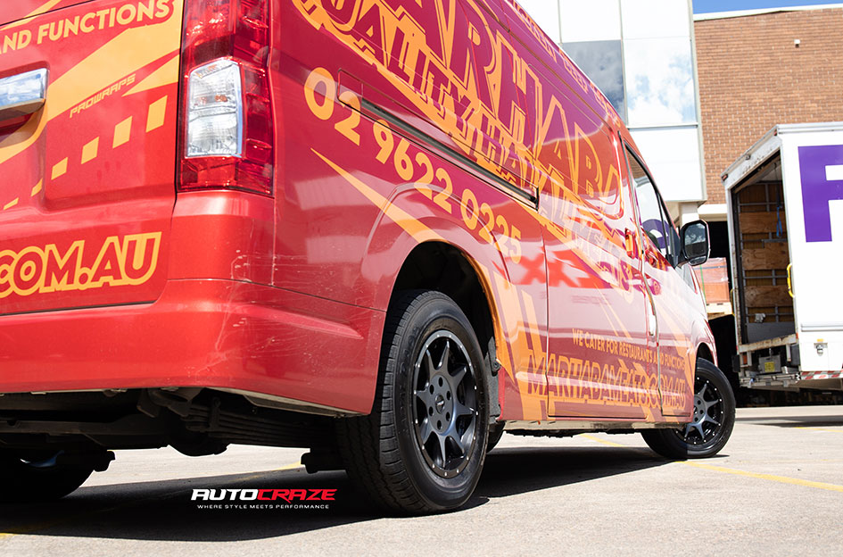 TOYOTA HiACE ROH TROPHY MATT BLACK GRAPHITE FACE 