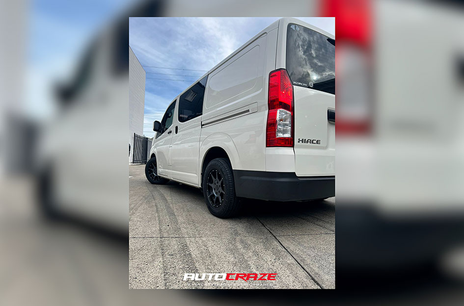 TOYOTA HIACE ROH TROPHY MATT BLACK GRAPHITE FACE