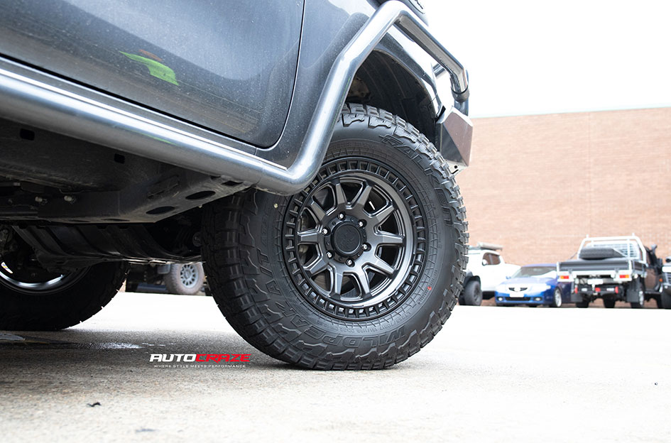 TOYOTA HILUX BLACK RHINO CALICO GUNMETAL W/ BLACK LIP