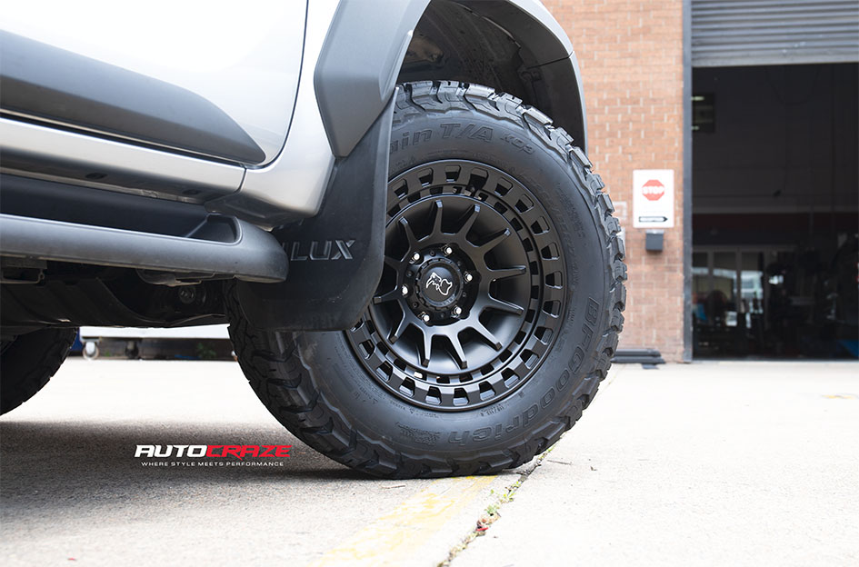 TOYOTA HILUX BLACK RHINO BARRAGE MATTE BLACK