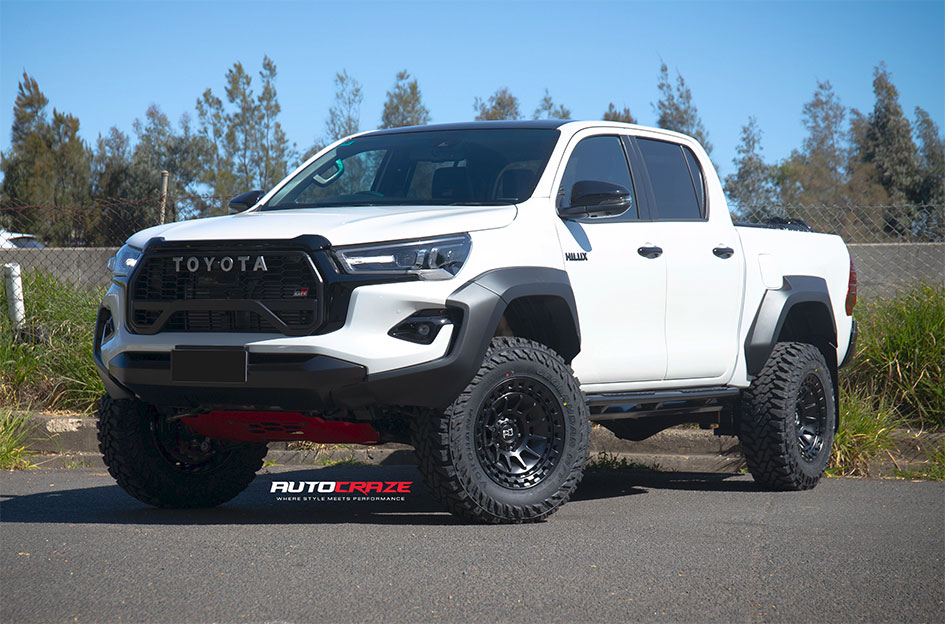 TOYOTA HILUX GR BLACK RHINO BARRAGE MATTE BLACK