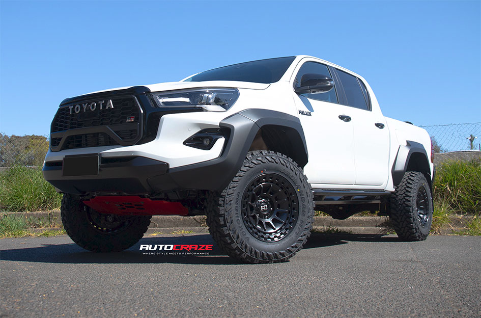TOYOTA HILUX GR BLACK RHINO BARRAGE MATTE BLACK