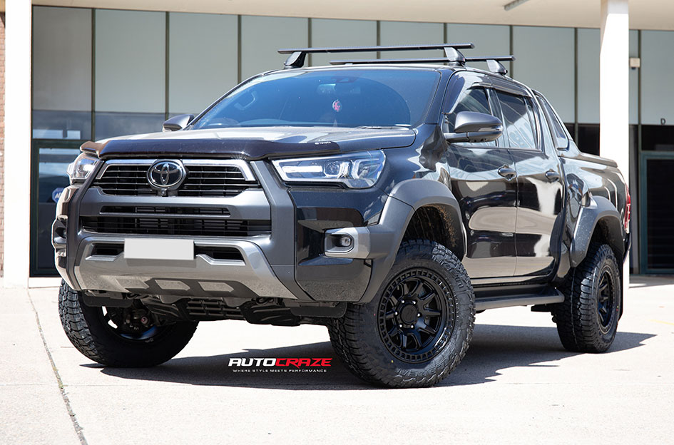 TOYOTA HILUX BLACK RHINO CALICO MATTE BLACK 