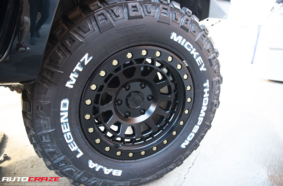 TOYOTA HILUX BLACK RHINO PRIMM MATTE BLACK W/ BRASS BOLTS