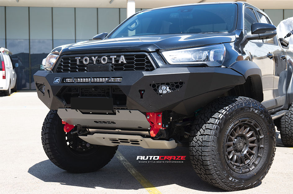 TOYOTA HILUX BLACK RHINO RIVAL MATTE BLACK W/ GLOSS BLACK LIP 