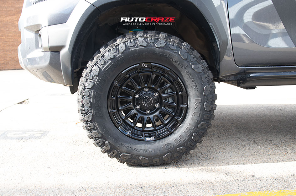TOYOTA HILUX BLACK RHINO RIVAL MATTE BLACK W/ GLOSS BLACK LIP 