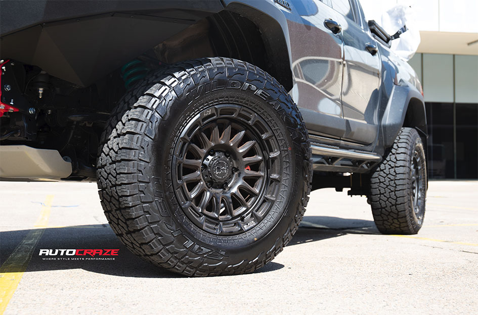 TOYOTA HILUX BLACK RHINO RIVAL MATTE BLACK W/ GLOSS BLACK LIP 