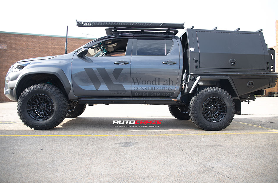TOYOTA HILUX BLACK RHINO RIVAL MATTE BLACK W/ GLOSS BLACK LIP 
