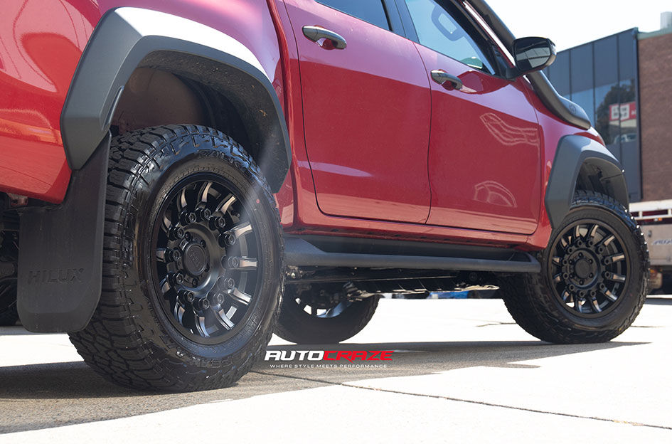 TOYOTA HILUX BLACK RHINO MISSION MACHINED DARK TINT
