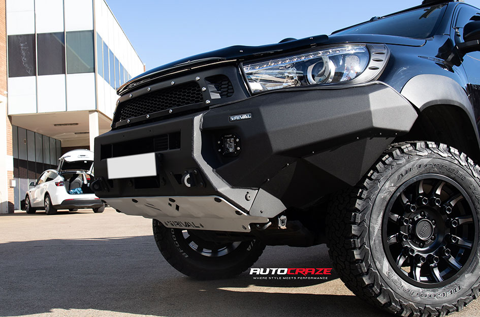 TOYOTA HILUX BLACK RHINO MISSION MATTE BLACK MACHINED TINTED SPOKES