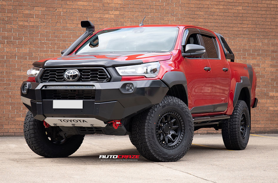 TOYOTA HILUX RUGGED X BLACK RHINO CALICO MATTE BLACK 