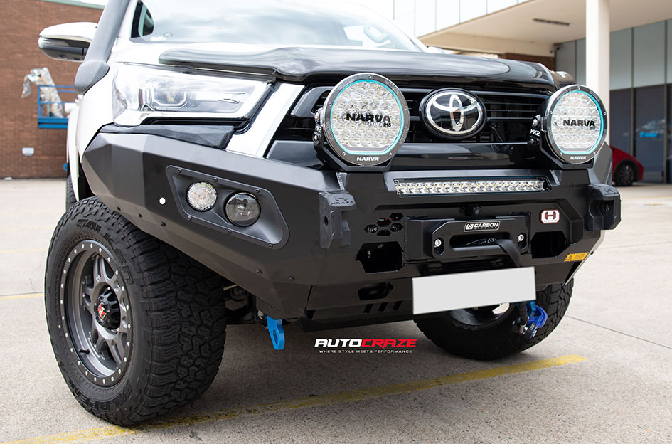 TOYOTA HILUX CSA MILITANT SATIN GREY BLACK LIP