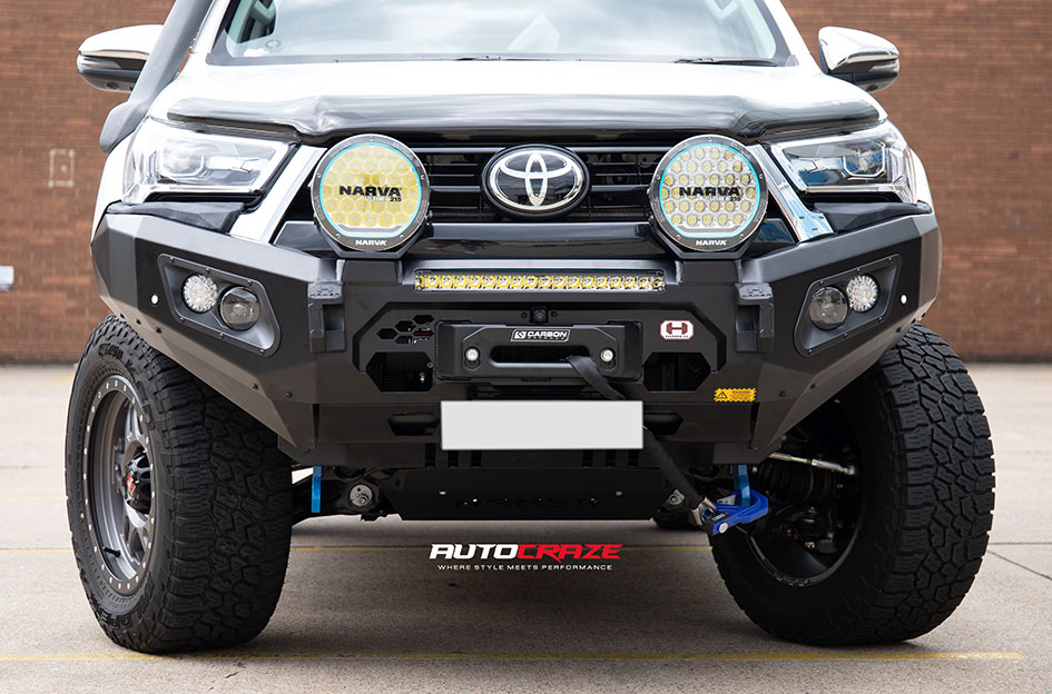 TOYOTA HILUX CSA MILITANT SATIN GREY BLACK LIP
