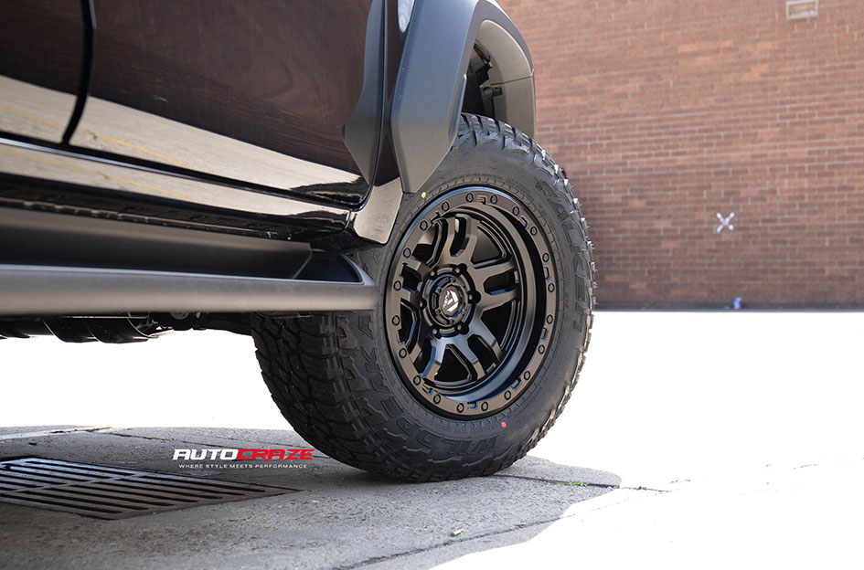 TOYOTA HILUX FUEL AMMO MATTE BLACK